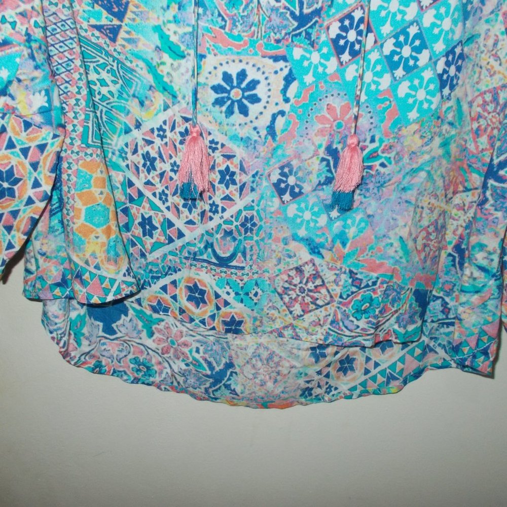 Feathers By Tolani Patterned Top Multi Color - image 3